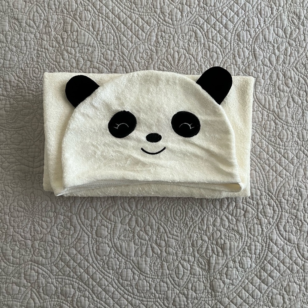 Bamboo Baby Towel with the cutest Panda Design